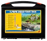 sera Aquarium Wassertest Box | Wasser-Testkoffer für Fortgeschrittene | pH, GH, KH, NH3/NH4, NO2, NO3, PO4, Fe und Cu | schnell, genau, professionell