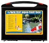 sera Koi Aqua-Test Box | Umfassende Wasser Tests für Teichbesitzer | pH, Gesamthärte, Nitrit & mehr | Vorbeugung gegen Algen | Ohne Chemie für gesunde Fische | Natürliche Teichpflege