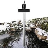 FEDOUR Teichheizung 300W- Eisfreihalter für Teiche, Koi-Teich, Gartenteichenteiser mit 5m Langem Kabel und Schwimmendem Schaumstoff